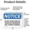 Signmission Do Not Leave Food Or Trash Out Overnight, 5 in W x Rectangle, Vinyl Decal OS-2PACK-NS-D-35-L-11294 - alternate 6